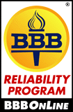 We're members of the Better Business Bureau Reliability Program.